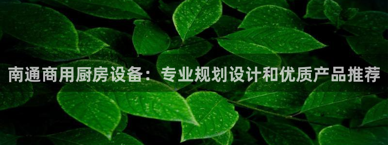 尊龙凯时有没有出不了款的情况：南通商用厨房设备：专业规划设计
