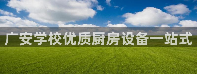 尊龙网站注册站注册：广安学校优质厨房设备一站式