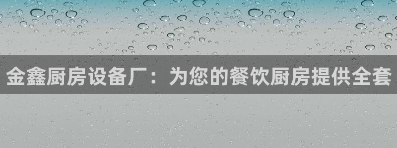 尊龙凯时平台正规吗：金鑫厨房设备厂：为您的餐饮厨房提供全套