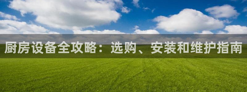 尊龙z6集团：厨房设备全