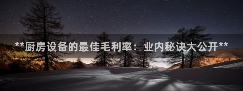 尊龙凯时网：**厨房设备